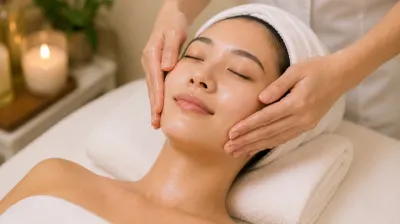 Customized Facial in Arcadia, showing a cheek and jaw massage