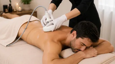 90-minute Quan Tong Therapy in Arcadia, with handheld treatment devices applied to the back